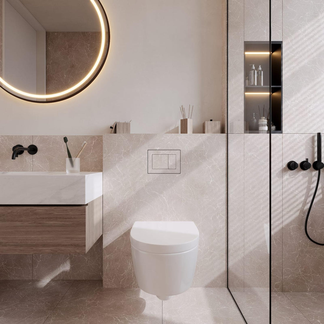 חדר הרחצה של משפחת פרץ